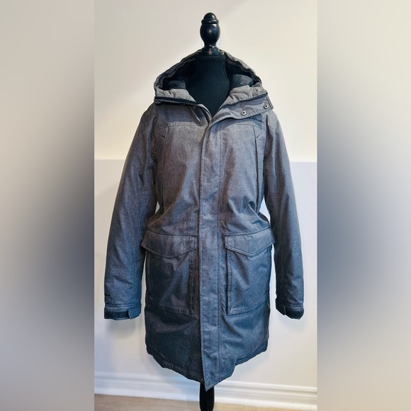 Eddie Bauer Warm Down Filled Winter Coat Women’s, Grey, Size Medium, EUC - Picture 1 of 11